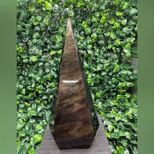 Flashy Gold Sheen Obsidian Tapered Point